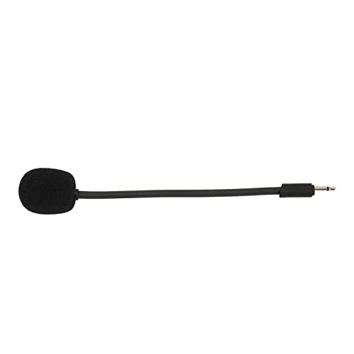 Game Mic Replacement for Gaming Headsets, Noise Cancelling Sponge, Adjustable Microphone Arm, 2.5mm Detachable Boom Microphone