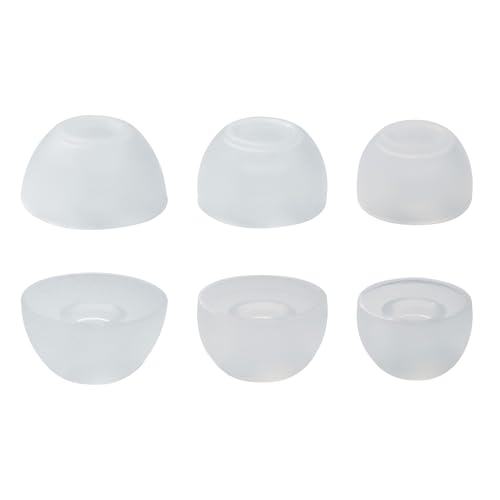 6 Pairs Replacement Silicone Ear Tips Compatible with Beats Studio Buds/Fit Pro/Studio Buds +, Silicone Earbuds Eartips Buds Cover Set for Beat Studio Buds (Transparent Without Pen) - color: Transparent without Pen