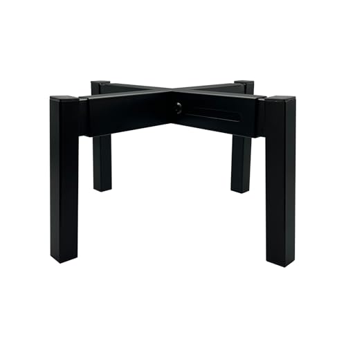 Heavy Duty Adjustable Metal Plant Stand for 10"-16" Plant Pot – Indoor & Outdoor (Black, 1 Pack) - color: Mini Black 10-16", style: 3 - Mini