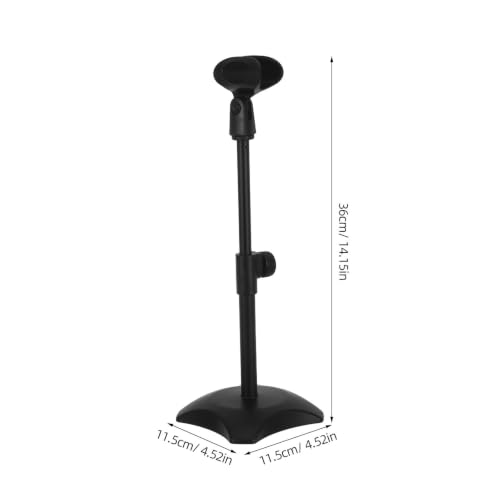 ABOOFAN Microphone Design Desktop round Stable Desk Adjustable and Stand Base Handheld Abs Iron Material Microphones for Meetings Setups