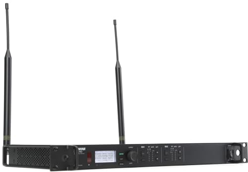 Shure ULXD4D Dual Channel Receiver - for use with ULX-D Digital Wireless Microphone Systems, Transmitters Sold Separately | G50 Band (ULXD4D=-G50) - style: Dual Channel