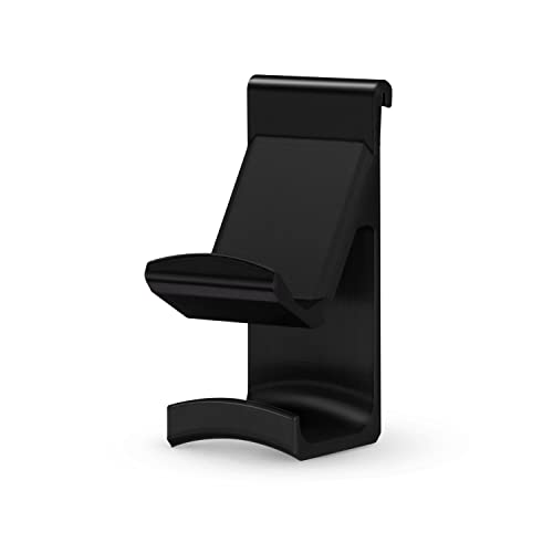 PS5 Game Controller & Headphone Hanger Console Mount for PlayStation PS5 DualSense Gamepad, Hook-On Hanger Bracket - Black