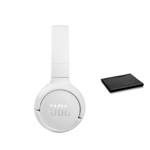 JBL Tune 510BT Wireless On-Ear Headphones with Pure Bass Sound, 40 Hours Battery, Fast Charging, Built-in Microphone, Bluetooth Connectivity, Lightweight Foldable Design, Includes Cloth