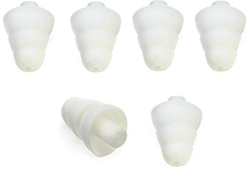 Shure EATFL1-6 Triple Flange Sleeves for SE Model Earphones, KSE1500, E3c, E4c, E5c, E500PTH, i3c and i4c Models,White - size: One Size