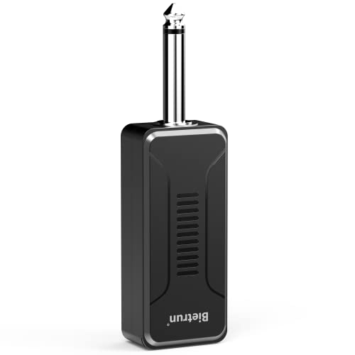 Bietrun UHF Wireless Microphone Receiver WXM02/WXM04, Rechargeable 720mAh Battery, 160 ft Range, 1/4" Output for Karaoke, PA System & Mixer