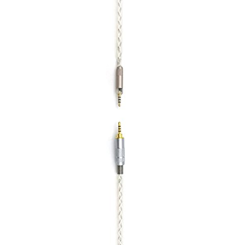 NewFantasia Replacement Audio Cable with 2.5mm TRRS Balanced Male Compatible with Sennheiser HD598, HD598 SE, HD599, HD560s, HD579 Headphones 6N OCC Copper Silver Plated Cord