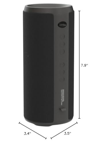 Musibaby M88 Pro 40W Bluetooth Speaker, IPX6, 40H Playtime, Dark Gray | Portable 40W stereo sound with IPX6 splash protection, RGB lights, 40H playtime, Bluetooth 5.3 and dual pairing - color: Black-pro