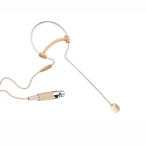 Professional Earset Headset Microphone - 4 Pin Mini XLR Head Mic for Shure MX153 Wireless System Bodypack Transmitters