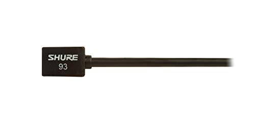 Shure WL93 Subminiature Condenser Lavalier Microphone - Black - style: Black (4-foot cable)