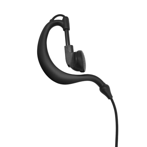 2Pin Earpiece with Mic Walkie Talkie Headset Earphone Ear Piece for Midland 2-Way Radios GXT LXT (G Shape Style)