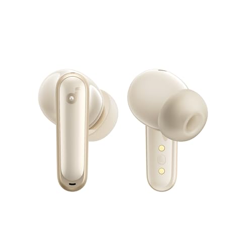 Soundcore P40i by Anker Noise Cancelling Earbuds with Adaptive ANC | Heavy Bass, 60H Playtime, 2-in-1 Case and Phone Stand, IPX5, Wireless Charging, Bluetooth 5.3 - color: Oat White