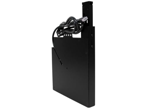FSR TBRT-HD15-BK - Cable Retractor w/Fixed Audio 3.5 mm Input (Black)