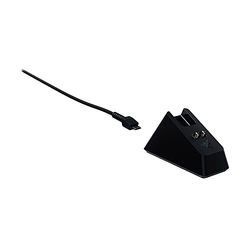 Razer Mouse Charging Dock Chroma: Magnetic Dock with Charge Status RGB Lighting - Anti-Slip Gecko Feet - Powered by Razer Chroma - Classic Black