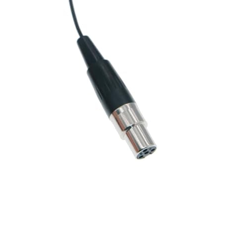 WL35 Professional Clip-On Lavalier Condenser Microphone for Shure ULX SLX PGX GLX QLX U1 UR1 BeltPack Microphones System Parts with TA4F Mini XLR 4Pin Plug (Black) - color: Black