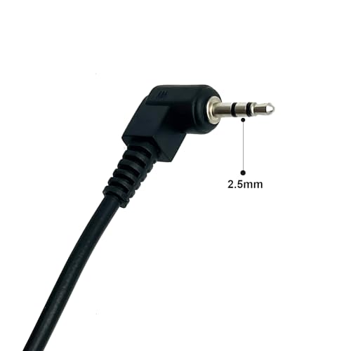 Seadream 2.5mm TRS Audio Cable Short, 3Pack 90 Degree 2.5mm Male to Male Double Angle Aux Cable for Headphones, Smartphones, Speakers