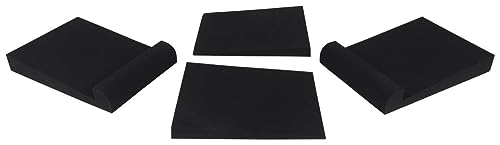 Audiosavings Bundle: (2) MR824 8 170W Powered Studio Monitors Bundle with (2) Rockville Adjustable Studio Stands + (2) Foam Pads, 10.35" x 13" + Condenser Mic w/Metal Shock Mount (7 Items)