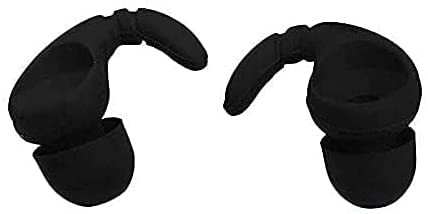 Sports Anti-Slip Stabilizers Fins Wing Earhooks Compatible with Most in-Ear Earbuds 4mm to 6mm Nozzle Attachment, 4 Pairs Anti-Slip Anti-Lost Soft Earbuds Hooks, Black/White
