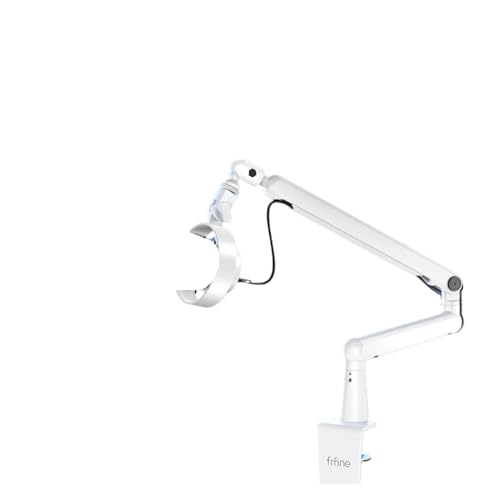 Microphone Boom Arm, Adjustable Low Profile Mic Arm With Desk Mount Clamp(BM88W) - color: BM88W