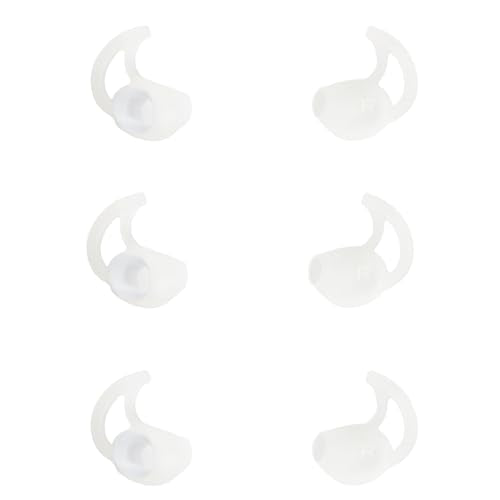 Small Silicone Earbud Tips Replacement Ear Tips Compatible with Bose SoundSport Freestyle IE2 IE3 Headphone Rubber Tips Earbud Covers 3 Pairs - size: S
