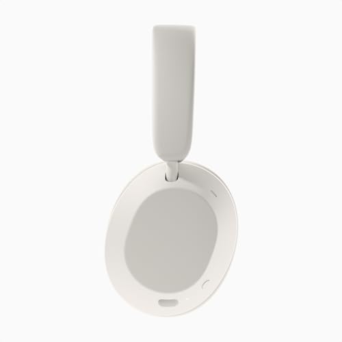 Clemm Ambience Over-Ear Headphones, Active Noise Canceling & Transparency Mode, 65H Playtime, Bluetooth, 40mm Drivers, Built-in Mic, Memory Foam Earcups, Aux Cable Included, Ivory - color: Ivory