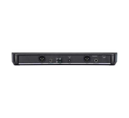 Shure BLX288/B58 Dual Wireless Vocal System - H10 Band | 14-hour battery and 300 ft UHF range with two BETA 58A handheld vocal mics and dual-channel receiver for live vocals - style: H10 Band (542-572 MHz)