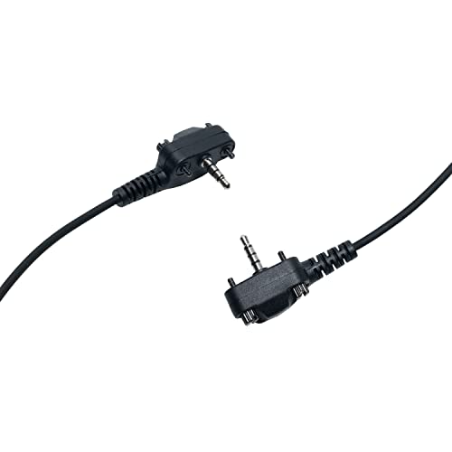 Earpiece Headset for Motorola Yaesu Vertex Standard VX-261 EVX-261 EVX-534 EVX-531 VX-231 351 354 264 454 2 Way Radio Walkie Talkie with Covert Acoustic Tube and Ptt Mic, 1 Pack