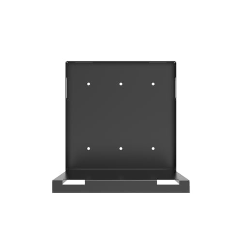 Universal Computer Wall Mount Bracket 10.7" H x 7" W x 9.8" D | Adjustable Strap Steel Computer Case Open Frame Holder for CPU, UPS, Computer Cases or Other Electronic Devices