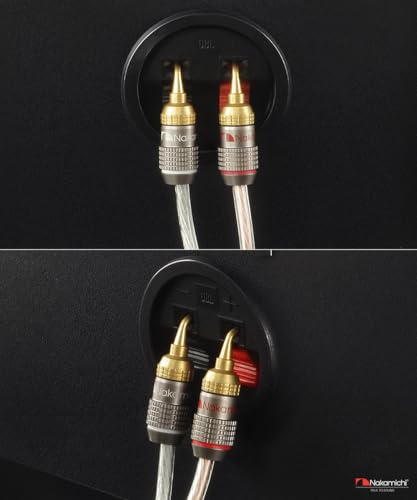 Nakamichi FanLock Excel Series 24K Gold Plated 2mm Pin Plugs, 10-18 AWG | Gauge Size 4mm for Spring Clip Terminal Speakers Amplifier Hi-Fi Audio Wire Cable Quick Connector Banana, 12 Pcs (6-Pairs) - size: 12 Pcs (6-Pairs)