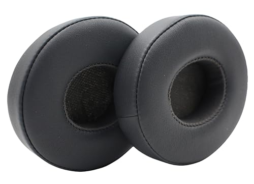 Solo3 Replacement Ear Pads Compatible with Beats by Dre Solo 3/Solo 2 Wired/Wireless A1796/B0534 Headphones,Noise Reducing Ear Cushions (Titanium Color) - color: Titanium