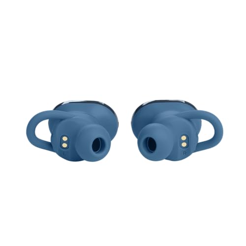 JBL Endurance Race TWS - Active Sport Earbuds - Blue | JBL Pure Bass Sound, Up to 30 hours of battery life, Enhancer and Twistlock design support your active lifestyle