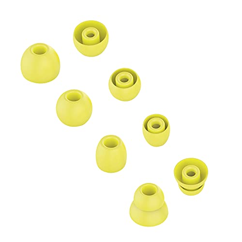 8pcs Eartips Earbuds Eargels Replacement for Beats Powerbeats Pro, BeatsX, Urbeats, Flex Wireless Earphones(Yellow) - color: Yellow