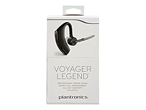Plantronics - Voyager Legend (Poly) - Bluetooth Single-Ear (Monaural) Headset - Connect to your PC, Mac, Tablet and/or Cell Phone - Noise Canceling,Black