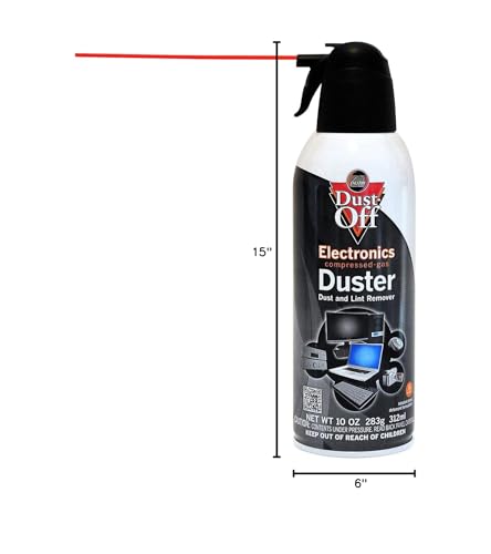 Dust-Off Disposable Compressed Gas Duster, 10 oz Cans, 2 Pack
