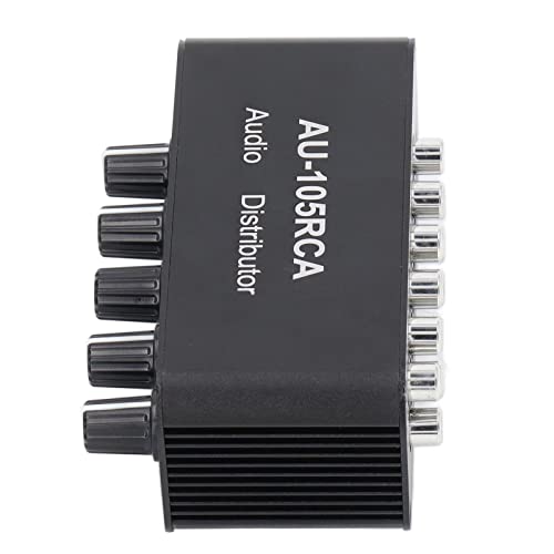 5 Way Audio Switch Splitter, Bi Directional Stereo Selector