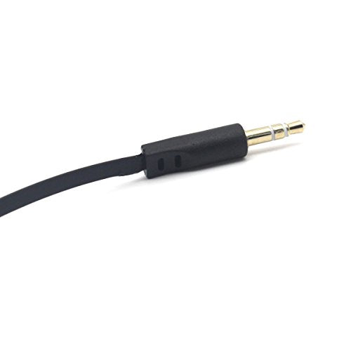 3.5mm Stereo Audio Flat Cable, 15cm, 2 Pack, 90 Degree Angle Male, 1/8" TRS Jack Plug Headphone Headset AUX Cord - color: Single Angle