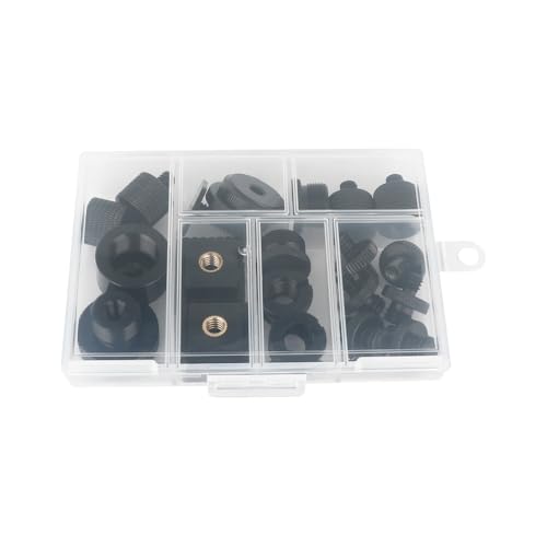 CAMVATE 19PCS Camera Screws Mount Set 1/4,3/8,5/8 Converter Screws Adapter | for Tripod/Monopod/Microphone/Flash Light/Quick Release Plate