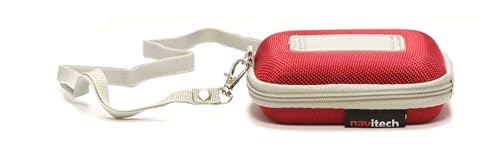 Navitech Red Hard Water Resistant Case/Cover Compatible With mp3 Digital Audio Player Compatible With Sony NW-E394