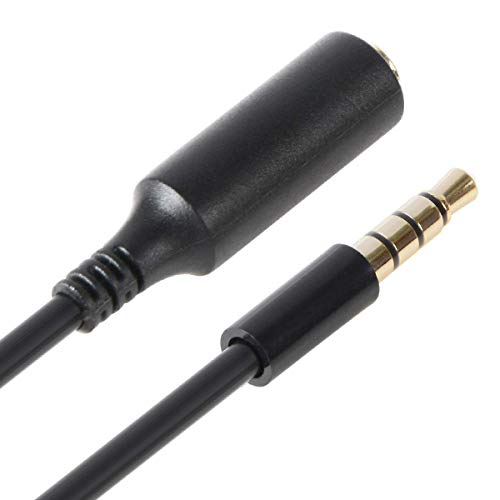 5-Pack AUX Headphone 3.5mm Extension Cable - Male to Female Extender Audio Auxiliary Jack Adapter Wire Cord Plug Connector for iPhone iPod iPad, Smartphone Tablet, Home Car Speaker System (3 INCH) - size: 5 Pack