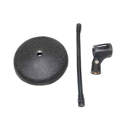 ProX T-MIC07 Gooseneck Desktop Microphone Stand With 6" Round Base
