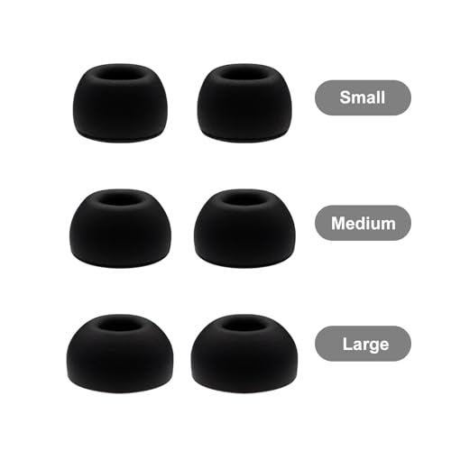 Klowcok Replacement Ear Tips for AirPods Pro 3 Earbuds, Assorted-S/M/L