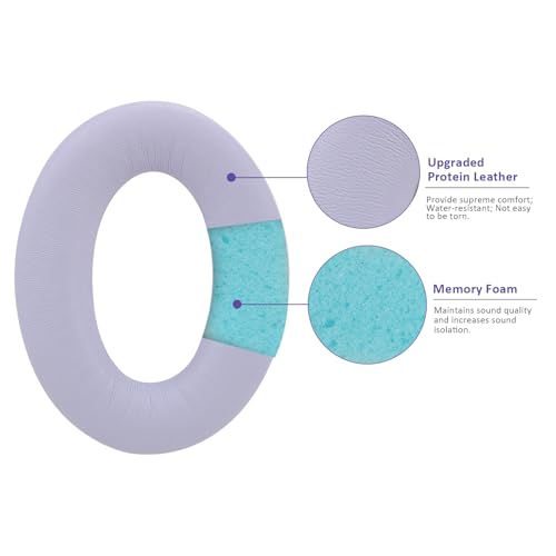 Earpads Cushion Fit for Bose QuietComfort 45 QC45 QC35 QC35ii Headphones, Replacement Ear Pads with Memory Foam& Protein Leather (Purple) - color: QC45 Purple