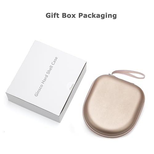 Ginsco Universal Headphone Case Compatible with JBL Tune 510BT 720BT, Sony WH-CH 720N/WH-CH520, with Bose/Sony/JBL/Soundcore Life Q20i Q30/BERIBES/TOZO/KVIDIO Waterproof Travel Carrying Case Rose Gold - color: Rose Gold