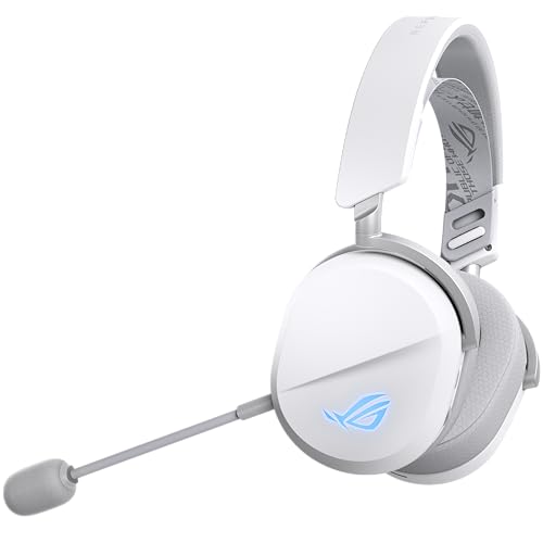 ASUS ROG Pelta Wireless Gaming Headset with Detachable Mic - White - color: WHITE