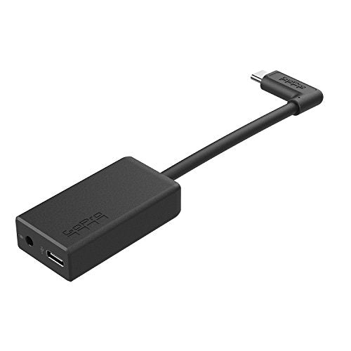 GoPro Pro 3.5mm Mic Adapter for (All HERO Cameras) - Official GoPro Accessory | High-quality audio capture with 3.5mm analog input and 106dB dynamic range - size: 2