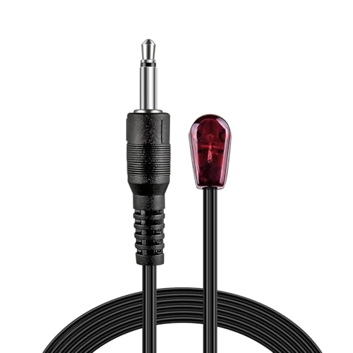 TNP 듀얼 IR 이미터 케이블, AV 수신기 및 TV용 3m 3.5mm 익스텐더 | 케이블 박스, Xbox One 및 숨겨진 홈 시어터 장치용 2개의 접착 눈이 있는 적외선 블래스터 연장 케이블 - size: 1 IR Eye Emitter