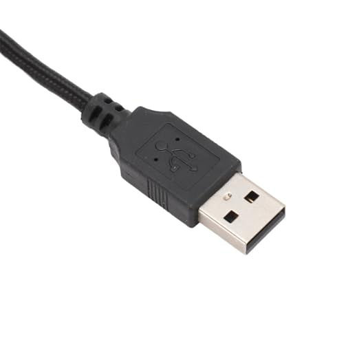 USB to 3.5mm Jack Audio Adapter, External Stereo Sound Card with Headphone and Microphone Jacks, Volume Control, LED Indicator, for PC for Cloud II