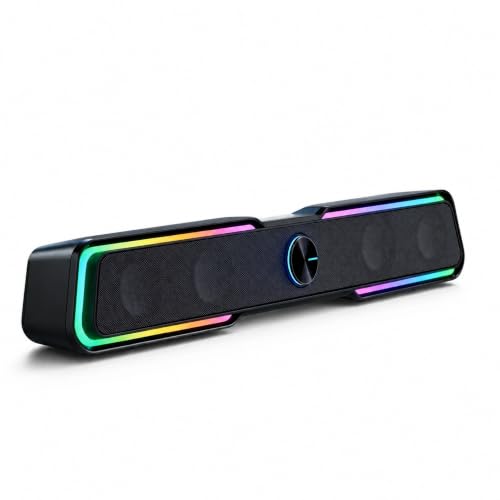 HP DHE-6002 Wired Speakerr for Desktop/PC/Laptop, with RGB Lights