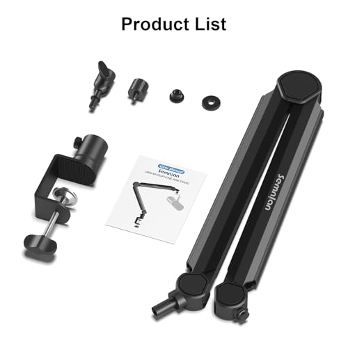 Microphone Arm,SEMNLAN LM08 Desk Adjustable Mic Boom Arm Stand,Suitable For Blue Yeti,Snowball iCE, HyperX QuadCast,SoloCast,Elgato Wave,Etc