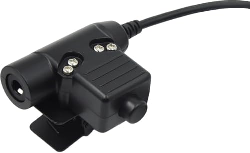 WODASEN Military PTT U94 Adapter Tactical Headset Push to Talk Connector US-NATO Wiring for Ailunce HD1 Retevis RT47 RT29 RT48 RT47v RT83 RT87 NR30 RB23 RB46 EX500 GP328plus Walkie Talkie