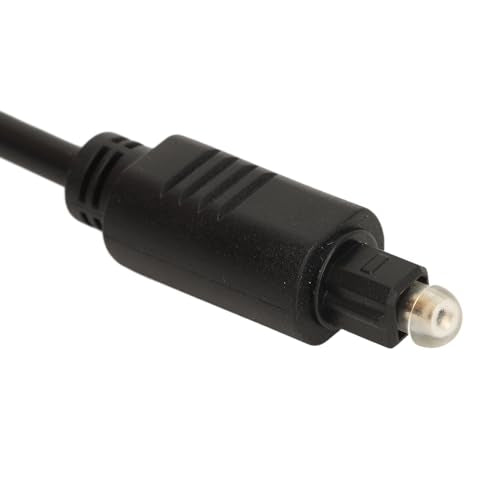 Right Angle 360 Degree Optical Sound Cable, High Resolution Digital Fiber Optic Cable with Connectors for Home Theater, TV, AV Receiver, HDTV, Monitor,